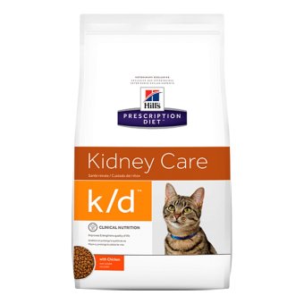 Hill's Prescription Diet k/d Feline Renal Health อาหารแมวชนิดเม็ด สูตรประกอบการรักษาโรคไต ขนาด1.81กก. Hill's Prescription Diet k/d Feline Renal Health อาหารแมวชนิดเม็ด สูตรประกอบการรักษาโรคไต ขนาด1.81กก.
