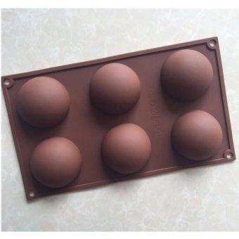 แม่พิมพ์ซิลิโคน Half Sphere Cake รูปทรงครึ่งวงกลมขนา 6 ช่องสำหรับทำน้แข็งวิสกี้หรือช็อกโกแลต วุ้นแฟนซีต่างๆ แม่พิมพ์ซิลิโคน Half Sphere Cake รูปทรงครึ่งวงกลมขนา 6 ช่องสำหรับทำน้แข็งวิสกี้หรือช็อกโกแลต วุ้นแฟนซีต่างๆ