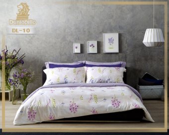 Dunlopillo ชุดผ้าปู+ผ้านวม ขนาด 6 ฟุต 6 ชิ้น Softatex รุ่น DL-10 Dunlopillo ชุดผ้าปู+ผ้านวม ขนาด 6 ฟุต 6 ชิ้น Softatex รุ่น DL-10
