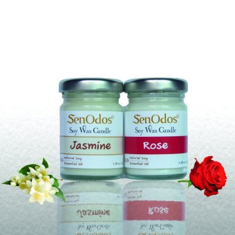 SenOdos เทียนหอมระเหย อโรม่า กลิ่นดอกไม้ Romantic Floral Set 2 45g x2 กลิ่น (กลิ่นมะลิ, กลิ่นกุหลาบ) SenOdos เทียนหอมระเหย อโรม่า กลิ่นดอกไม้ Romantic Floral Set 2 45g x2 กลิ่น (กลิ่นมะลิ, กลิ่นกุหลาบ)