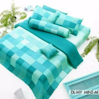 Dunlopillo ชุดผ้าปูที่นอน+ผ้านวม ขนาด 6ฟุต ลาย DL-MY MINT-M Dunlopillo ชุดผ้าปูที่นอน+ผ้านวม ขนาด 6ฟุต ลาย DL-MY MINT-M