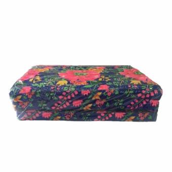 DSB Decor ที่นอนนุ่น 3.5ฟุต 3 พับ ( สีน้ำเงิน ) รุ่น Flowers DSB Decor ที่นอนนุ่น 3.5ฟุต 3 พับ ( สีน้ำเงิน ) รุ่น Flowers
