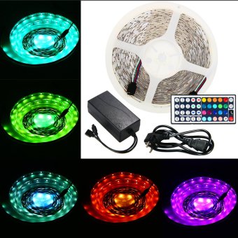 ไฟเส้น LED หลากหลายสี ยาว 10 เมตร + 44 keys IR remote controller + Power Supply(EU Plug) ไฟเส้น LED หลากหลายสี ยาว 10 เมตร + 44 keys IR remote controller + Power Supply(EU Plug)