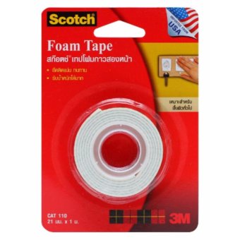 SCOTCH® CAT110 21MMX1M เทปโฟมกาวสองหน้า (แพ็ค 5 ชิ้น) SCOTCH® CAT110 21MMX1M เทปโฟมกาวสองหน้า (แพ็ค 5 ชิ้น)