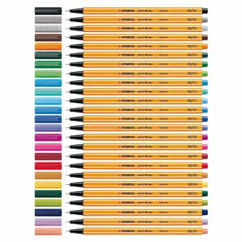 STABILO Point 88 ปากกาสีหมึกน้ำ Fibre-Tip Pen ชุด 25 สี STABILO Point 88 ปากกาสีหมึกน้ำ Fibre-Tip Pen ชุด 25 สี
