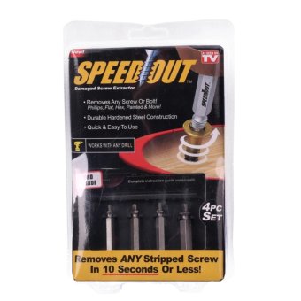 SPEEDOUT ชุดเครื่องมือถอนหัวน็อต/สกรู/ตะปู ที่ชำรุดฝังแน่นให้ถอนออกได้อย่างง่ายดายใน 10วินาที 4 SPEEDOUT ชุดเครื่องมือถอนหัวน็อต/สกรู/ตะปู ที่ชำรุดฝังแน่นให้ถอนออกได้อย่างง่ายดายใน 10วินาที 4