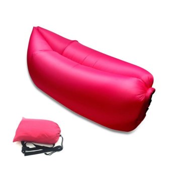 โซฟาลม ที่นอนเป่าลม ใช้ลมธรรมชาติ พร้อมถุงผ้า รุ่น Hangout Bed11 สีชมพู โซฟาลม ที่นอนเป่าลม ใช้ลมธรรมชาติ พร้อมถุงผ้า รุ่น Hangout Bed11 สีชมพู