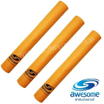 Awesome ผ้าซับน้ำอย่างดี ขนาด 50x70 cm. จำนวน 3 ผืน (Orange) Awesome ผ้าซับน้ำอย่างดี ขนาด 50x70 cm. จำนวน 3 ผืน (Orange)