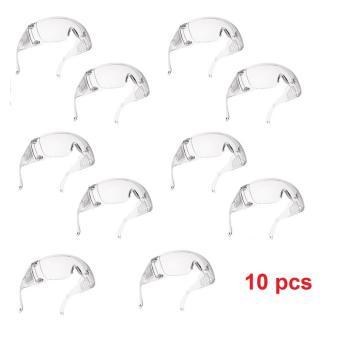 ชุด 10 ชิ้น แว่นตานิรภัยแบบครอบตา สวมทับแว่นสายตาได้ เลนส์ใสพิเศษ กันเศษฝุ่น ละอองน้ำ และกัน UV ได้ ชุด 10 ชิ้น แว่นตานิรภัยแบบครอบตา สวมทับแว่นสายตาได้ เลนส์ใสพิเศษ กันเศษฝุ่น ละอองน้ำ และกัน UV ได้
