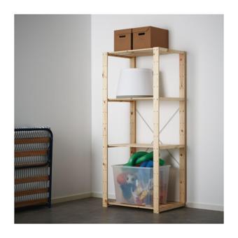 ชั้นไม้วางของ 3ชั้น ขนาด 78x50x171ซม. HappyHome(Brown) ชั้นไม้วางของ 3ชั้น ขนาด 78x50x171ซม. HappyHome(Brown)