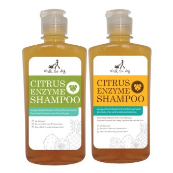 แพ็คคู่ แชมพูเอนไซม์สำหรับสุนัข Walk The Dog - Citrus Enzyme Shampoo ( 2 ขวด) แพ็คคู่ แชมพูเอนไซม์สำหรับสุนัข Walk The Dog - Citrus Enzyme Shampoo ( 2 ขวด)