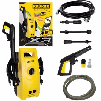 KRUKER X3 เครื่องฉีดน้ำแรงดันสูง 110B. 1400W. KRUKER X3 เครื่องฉีดน้ำแรงดันสูง 110B. 1400W.