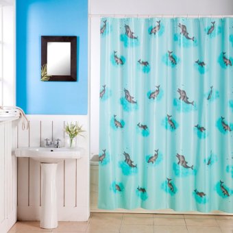 Elegance ผ้าม่านห้องน้ำ PEVA Fish 180X180CM. Elegance ผ้าม่านห้องน้ำ PEVA Fish 180X180CM.