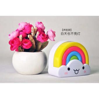 โคมไฟสายรุ้ง ระบบเปิด - ปิดด้วยเซ็นเซอร์แสง โคมไฟสายรุ้ง ระบบเปิด - ปิดด้วยเซ็นเซอร์แสง