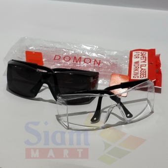 Domon แว่นตาเซฟตี้ แว่นตานิรภัย แว่นตากันสะเก็ด แว่นกันลม Safety Glasses (เลนส์ใส 1 อัน + เลนส์กันแดด 1 อัน) Domon แว่นตาเซฟตี้ แว่นตานิรภัย แว่นตากันสะเก็ด แว่นกันลม Safety Glasses (เลนส์ใส 1 อัน + เลนส์กันแดด 1 อัน)