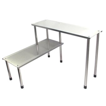 Replica Shop ชั้นวางของสแตนเลส Multifunctional Rack - Silver Replica Shop ชั้นวางของสแตนเลส Multifunctional Rack - Silver