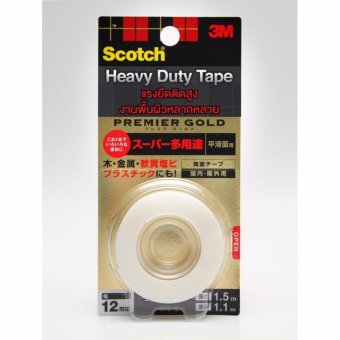 SCOTCH® KPS-12 HEAVY DUTY TAPE (PREMIRE GOLD) เทปกาวสองหน้าแรงยึดติดสูง สำหรับพื้นผิวหลากหลาย SCOTCH® KPS-12 HEAVY DUTY TAPE (PREMIRE GOLD) เทปกาวสองหน้าแรงยึดติดสูง สำหรับพื้นผิวหลากหลาย