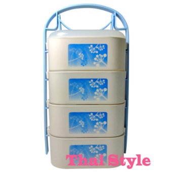 ปิ่นโตอุ่นไมโครเวฟ 4 ชั้น-สีฟ้า ปิ่นโตอุ่นไมโครเวฟ 4 ชั้น-สีฟ้า