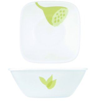 Corelle ชามอาหารทรงเหลี่ยมสีเขียวขนาด 13.5 ซม.2 ชิ้น C-03-2310BI-2 Corelle ชามอาหารทรงเหลี่ยมสีเขียวขนาด 13.5 ซม.2 ชิ้น C-03-2310BI-2