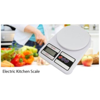 Electronic Kitchen Scale เครื่องชั่งน้ำหนักอาหาร 5,000 g รุ่น SF-400 (สีขาว) Electronic Kitchen Scale เครื่องชั่งน้ำหนักอาหาร 5,000 g รุ่น SF-400 (สีขาว)