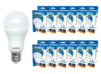 Saneluz หลอดไฟ LED Bulb SZ 5W หลอดปิงปอง (Daylight แสงขาว) 12 หลอด Saneluz หลอดไฟ LED Bulb SZ 5W หลอดปิงปอง (Daylight แสงขาว) 12 หลอด