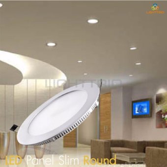 LIGHTTRIO LED SLIM PANEL แบบกลม 6วัตต์ สีวอร์มไวท์ แพค 2 ชิ้น LIGHTTRIO LED SLIM PANEL แบบกลม 6วัตต์ สีวอร์มไวท์ แพค 2 ชิ้น