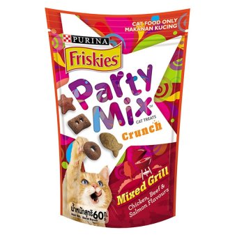 ขายยกลัง Friskies Party Mix Mixed Grill ฟริสกี้ส์ ปาร์ตี้มิกซ์ ขนมแมว สูตรมิกซ์กริลล์ รสไก่ เนื้อ และแซลมอน 16packs x 60g ขายยกลัง Friskies Party Mix Mixed Grill ฟริสกี้ส์ ปาร์ตี้มิกซ์ ขนมแมว สูตรมิกซ์กริลล์ รสไก่ เนื้อ และแซลมอน 16packs x 60g