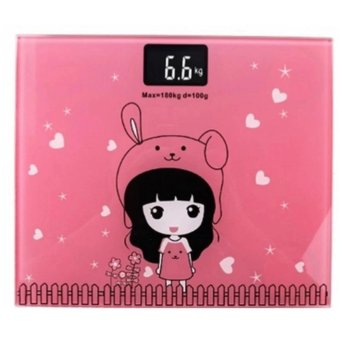 Electronic weight scale เครื่องชั่งน้ำหนักดิจิตอล กาตู็น (pink) Electronic weight scale เครื่องชั่งน้ำหนักดิจิตอล กาตู็น (pink)