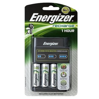 Energizer เครื่องชาร์จ เอเนอไจเซอร์ รุ่น1ช.ม.CH1HR3 พร้อมถ่านAA (2300 มิลลิแอมป์) 4 ก้อน Energizer เครื่องชาร์จ เอเนอไจเซอร์ รุ่น1ช.ม.CH1HR3 พร้อมถ่านAA (2300 มิลลิแอมป์) 4 ก้อน