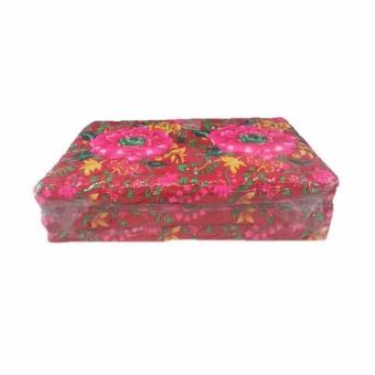 DSB Decor ที่นอนนุ่น 3.5ฟุต 3 พับ ( สีแดง ) รุ่น Flowers DSB Decor ที่นอนนุ่น 3.5ฟุต 3 พับ ( สีแดง ) รุ่น Flowers