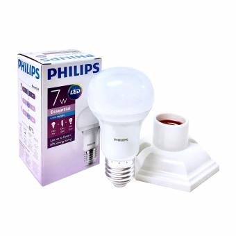 Philips หลอดไฟ LED 7W พร้อมขั้วติดเพดาน และอุปกรณ์ติดตั้ง Philips หลอดไฟ LED 7W พร้อมขั้วติดเพดาน และอุปกรณ์ติดตั้ง