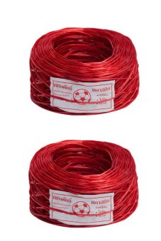 Papamami Plastic Wire rope เชือกฟางเส้นลวด หนักม้วนละ 200 กรัม 2ม้วน (Red) Papamami Plastic Wire rope เชือกฟางเส้นลวด หนักม้วนละ 200 กรัม 2ม้วน (Red)