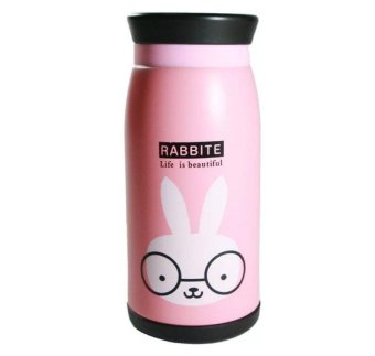 TGhome กระบอกน้ำสุญญากาศ เก็บความร้อน ความเย็น ลายกระต่าย 350 ml TGhome กระบอกน้ำสุญญากาศ เก็บความร้อน ความเย็น ลายกระต่าย 350 ml