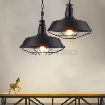 Lighttrio โคมไฟแขวนเพดาน Loft Style พร้อมหลอดไส้เอดิสัน 40 วัตต์ สีดำ Tomson36 Lighttrio โคมไฟแขวนเพดาน Loft Style พร้อมหลอดไส้เอดิสัน 40 วัตต์ สีดำ Tomson36