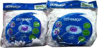 ISPINMOP อะไหล่หัวม็อบ ผ้าถูพื้น ไมโครไฟเบอร์ ใช้กับ ไม้ถูพื้น ISPINMOP (สีขาว 2 ชิ้น) ISPINMOP อะไหล่หัวม็อบ ผ้าถูพื้น ไมโครไฟเบอร์ ใช้กับ ไม้ถูพื้น ISPINMOP (สีขาว 2 ชิ้น)