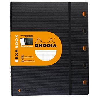 Rhodia - EXABOOK (Black) สมุดออแกไนเซอร์ปกแข็งอย่างดี แบบเส้นกริด 5x5 มม. ขนาด A 4+ 22.5 x 29.7 (สีดำ) Rhodia - EXABOOK (Black) สมุดออแกไนเซอร์ปกแข็งอย่างดี แบบเส้นกริด 5x5 มม. ขนาด A 4+ 22.5 x 29.7 (สีดำ)