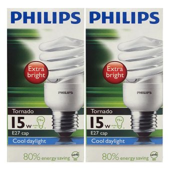 PHILIPS หลอด Tornado15W.สีคูลเดย์ไลท์ 2 แพ็ค (แพ็ค 1 หลอด) PHILIPS หลอด Tornado15W.สีคูลเดย์ไลท์ 2 แพ็ค (แพ็ค 1 หลอด)