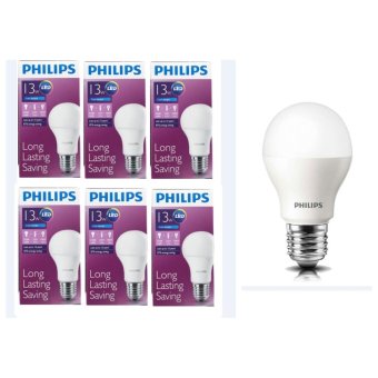 Philips หลอด LED BULB 13 วัตต์ ขั้ว E27 แสงเดย์ไลท์ (6 ดวง) Philips หลอด LED BULB 13 วัตต์ ขั้ว E27 แสงเดย์ไลท์ (6 ดวง)