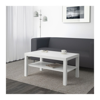 โต๊ะกลาง วางหน้าโซฟา โต๊ะรับแขก สีขาว ขนาด90x55x45ซม. HomeSmile โต๊ะกลาง วางหน้าโซฟา โต๊ะรับแขก สีขาว ขนาด90x55x45ซม. HomeSmile