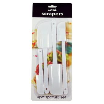 Spatula ไม้พายปาด ตกแต่งหน้าเค้ก จำนวน 4 ขนาด Spatula ไม้พายปาด ตกแต่งหน้าเค้ก จำนวน 4 ขนาด
