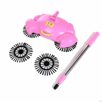 HT-ไม้กวาดอัจฉริยะ 360degree Rotating Hand-push Type Dust Mop Floor Sweeper(Pink) HT-ไม้กวาดอัจฉริยะ 360degree Rotating Hand-push Type Dust Mop Floor Sweeper(Pink)
