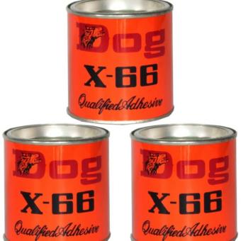 DOG กาวยาง 200 กรัม รุ่น X-66200 3 กระป๋อง (สีส้ม) DOG กาวยาง 200 กรัม รุ่น X-66200 3 กระป๋อง (สีส้ม)