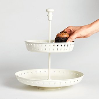 Ikea กอร์เนียร่า จานเสิร์ฟ 2 ชั้น จานวางของ 2 ชั้น Ikea กอร์เนียร่า จานเสิร์ฟ 2 ชั้น จานวางของ 2 ชั้น