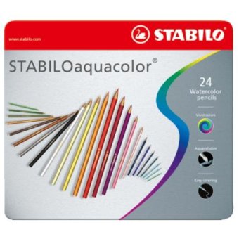 STABILO Aquacolor สีไม้ กล่องเหล็ก ชุด 24 สี STABILO Aquacolor สีไม้ กล่องเหล็ก ชุด 24 สี