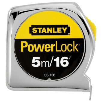 STANLEY ตลับเมตร รุ่น 33-158 POWERLOCK 5เมตร (สีเงิน) STANLEY ตลับเมตร รุ่น 33-158 POWERLOCK 5เมตร (สีเงิน)