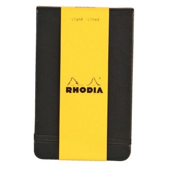 Rhodia สมุดโน๊ตรุ่น Webnotepad ขนาด A6 9 x 14 ซ.ม. พกพาง่าย มีเส้น รุ่น 1183090 (สีดำ) พร้อมสายรัดอย่างดี สีดำ Rhodia สมุดโน๊ตรุ่น Webnotepad ขนาด A6 9 x 14 ซ.ม. พกพาง่าย มีเส้น รุ่น 1183090 (สีดำ) พร้อมสายรัดอย่างดี สีดำ