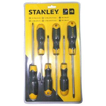 Stanley # 65-242 ชุดไขควง ปากแบน - ปากแฉก 6 ตัวชุด Stanley # 65-242 ชุดไขควง ปากแบน - ปากแฉก 6 ตัวชุด