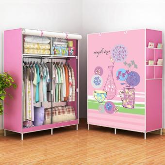 DIY ตู้เสื้อผ้า 2 ช่องผ้าคลุมกันน้ำกันฝุ่น(แขวนได้2ช่อง) DIY ตู้เสื้อผ้า 2 ช่องผ้าคลุมกันน้ำกันฝุ่น(แขวนได้2ช่อง)