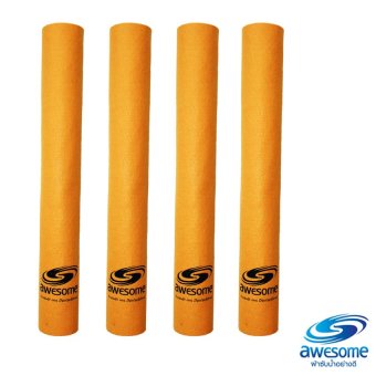 Awesome ผ้าซับน้ำอย่างดี ขนาด 50x70 cm. จำนวน 4 ผืน (Orange) Awesome ผ้าซับน้ำอย่างดี ขนาด 50x70 cm. จำนวน 4 ผืน (Orange)