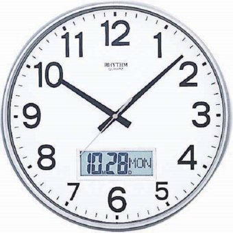 RHYTHM นาฬิกาแขวนพลาสติก รุ่น CFG706NR19 - Silver RHYTHM นาฬิกาแขวนพลาสติก รุ่น CFG706NR19 - Silver